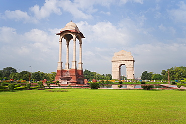 India Gate, 42 metre high, eastern end of the Rajpath, New Delhi, Delhi, India, Asia