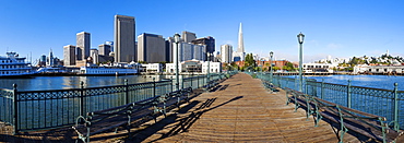 City skyline, Embarcadero, San Francisco, California, United States of America, North America