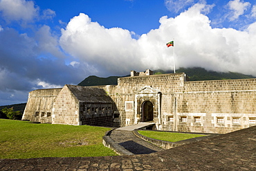 Brimstone Hill Fortress, 18th century compound, largest and best preserved fortress in the Caribbean, Brimstone Hill Fortress National Park, UNESCO World Heritage Site, St. Kitts, Leeward Islands, West Indies, Caribbean, Central America