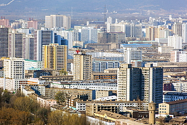 City skyline, Pyongyang, Democratic People's Republic of Korea (DPRK), North Korea, Asia