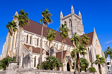 Trinity Cathedral, Anglican Cathedral dating from 1894, Hamilton, Bermuda, Central America 