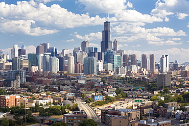 City skyline, Chicago, Illinois, United States of America, North America