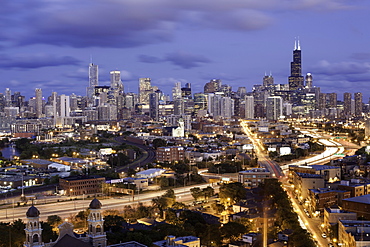 City skyline, Chicago, Illinois, United States of America, North America