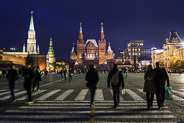 Red Square and the State History Museum, UNESCO World Heritage Site, Moscow, Russia, Europe