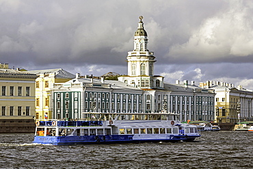 Building of the first Russian museum Kunstkamera (Kustkammer) in St. Petersburg, Russia, Europe