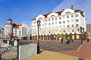 Fish Village, modern housing, hotel and restaurant development, Kaliningrad (Konigsberg), Russia, Europe