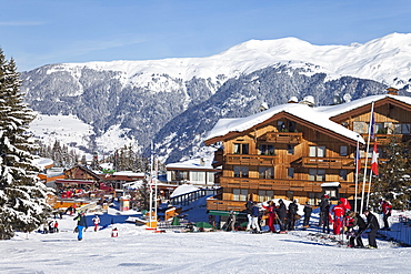 Courchevel 1850 ski resort in the Three Valleys (Les Trois Vallees), Savoie, French Alps, France, Europe