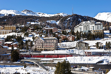 St. Moritz, Upper Engadine, Oberengadin, Graubunden region, Swiss Alps, Switzerland, Europe