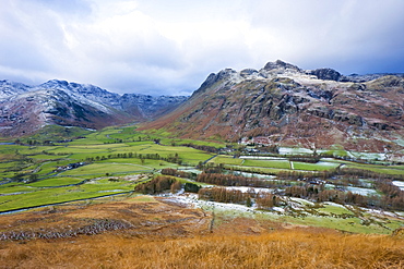 Langdale Pikes from Side Pike, Lake District National Park, Cumbria, England, United Kingdom, Europe