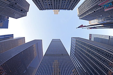 Financial district of Sixth Avenue, Manhattan, New York City, New York, United States of America, North America