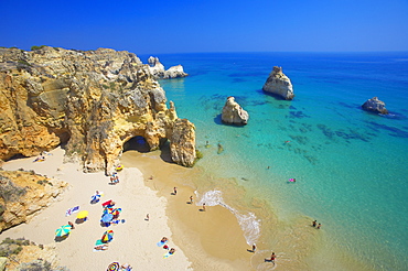 Beach at Lagos, Algarve, Portugal, Europe