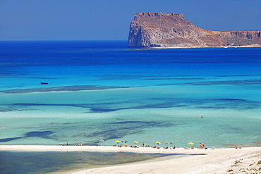 Balos Bay and Gramvousa, Chania, Crete, Greek Islands, Greece, Europe