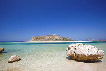 Balos Bay and Gramvousa, Chania, Crete, Greek Islands, Greece, Europe