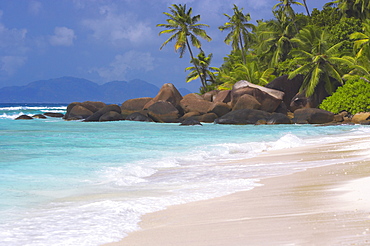 Empty beach, Seychelles, Indian Ocean, Africa 