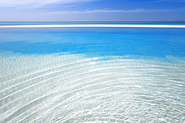 Infinity pool, Maldives, Indian Ocean, Asia