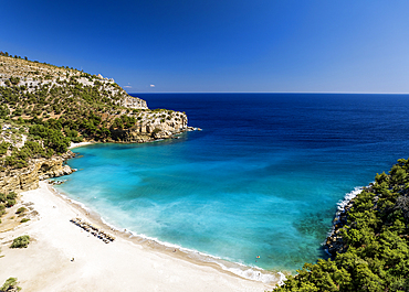 Beautiful landscape and beach, Thassos, Greek Islands, Greece, Europe