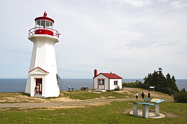 Cape Gaspe Lighthouse in Parc National du Canada Forillon (Forillon National Park), Gaspe, Quebec, Canada, North America