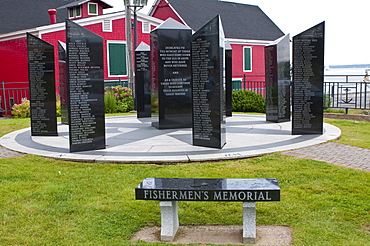 Fishermen's Memorial in Lunenburg, Nova Scotia, Canada, North America