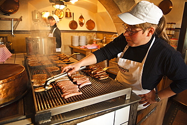 Historic Sausage Kitchen restaurant in Regensburg, Bavaria, Germany, Europe