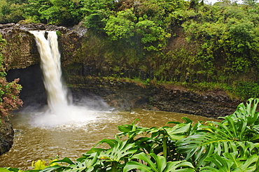 Wailuku River Rainbow Falls State Park on the Big Island, Hawaii, United States of America, North America