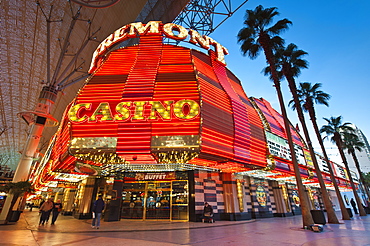 Fremont Casino and the Fremont Street Experience, Las Vegas, Nevada, United States of America, North America