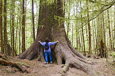 Hiking in Naikoon Provincial Park, Haida Gwaii (Queen Charlotte Islands), British Columbia, Canada, North America 