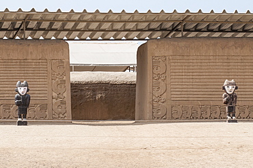 Ruins of Chan Chan Pre-Columbian archaeological site near Trujillo, Peru, South America