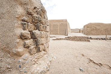 Ruins of Chan Chan Pre-Columbian archaeological site near Trujillo, Peru, South America