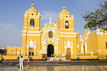 Cathedral of Trujillo from Plaza de Armas, Trujillo, Peru, South America