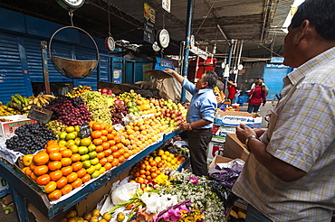 Central market in Chiclayo, Peru, South America