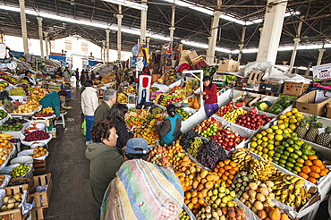 Fruit stall in the local market Cuzco, Peru, South America