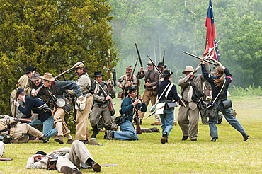 Thunder on the Roanoke Civil War reenactment in Plymouth, North Carolina, United States of America, North America