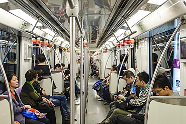 Subway, Shanghai, China, Asia