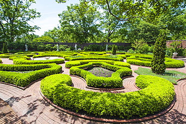 Gardens at the Tryon Palace, New Bern, North Carolina, United States of America, North America