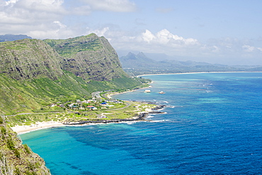 Beach at Waimanalo Bay, Windward Coast, Oahu, Hawaii, United States of America, Pacific