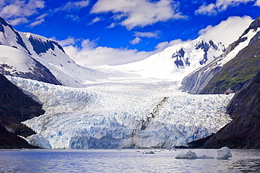 Glaciers in southern Chile, Chile, South America