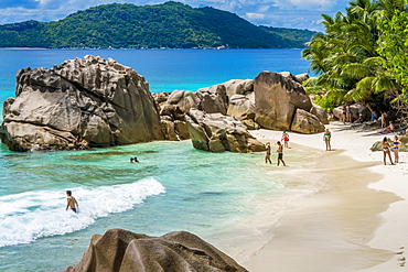 Anse Severe beach, La Digue, Republic of Seychelles, Indian Ocean, Africa