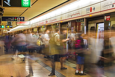 Hong Kong's public tranist system Mass Transit Railway (MTR), Kowloon, Hong Kong, China, Asia