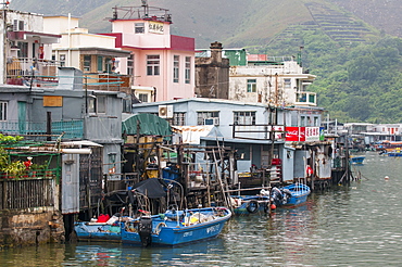 Stilt houses in Tai O Village, Lantau Island, Hong Kong, China, Asia