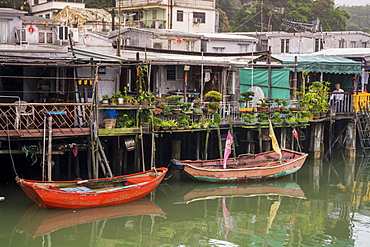 Stilt houses in Tai O Village, Lantau Island, Hong Kong, China, Asia