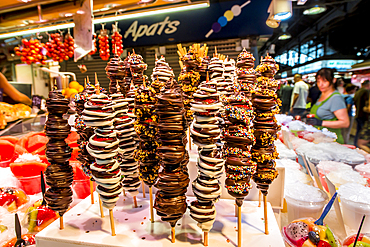 The Mercat de Sant Josep de la Boqueria, Barcelona's most famous market, Barcelona, Catalonia, Spain, Europe