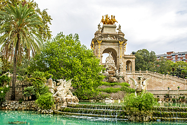 The main fountain in Parc de la Ciutadella (Citadel Park), Barcelona, Catalonia, Spain, Europe