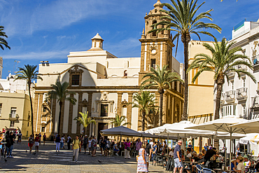 Iglesia de Santiago Apostol (Church of St. James the Apostle), old town, Cadiz, Andalucia, Spain, Europe