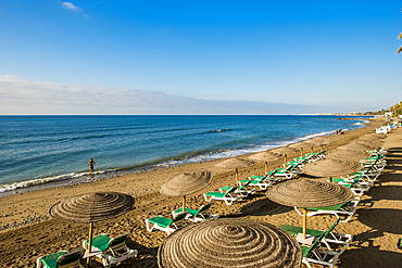 Playa de la Fontanilla beach, Marbella, Costa del Sol, Andalusia, Spain, Europe