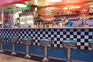 The 66 Diner along historic Route 66, Albuquerque, New Mexico, United States of America, North America