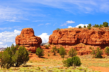 Sandstone scenery around Jemez Springs, New Mexico, United States of America, North America