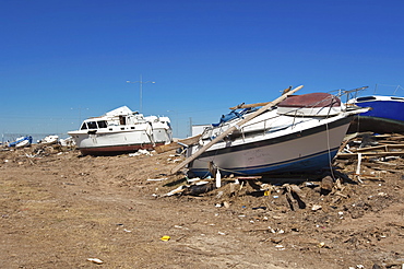 Hurricane damage, Galveston, Texas, United States of America, North America