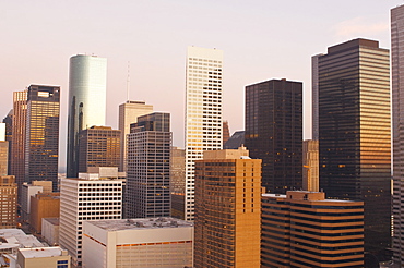 Skyline, Houston, Texas, United States of America, North America