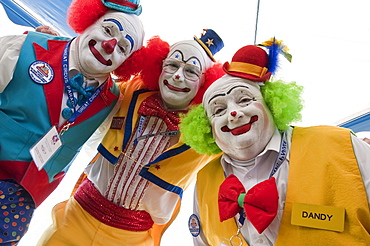 Clowns at the annual Great Circus Parade, Milwaukee, Wisconsin, United States of America, North America