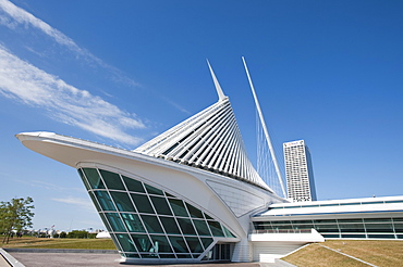 The Quadracci Pavilion of the Milwaukee Museum of Art, Milwaukee, Wisconsin, United States of America, North America